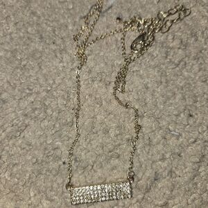 Elegant Gold Necklace with Crystal Accents